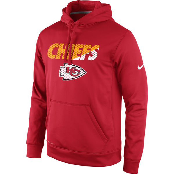 Men Kansas City Chiefs Nike Kick Off Staff Performance Pullover Hoodie Red